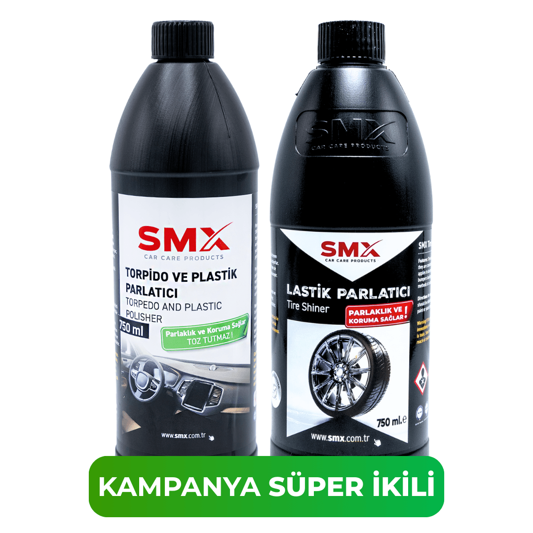 Torpido ve Plastik Parlatıcı 750 Ml + Lastik Parlatıcı 750 Ml