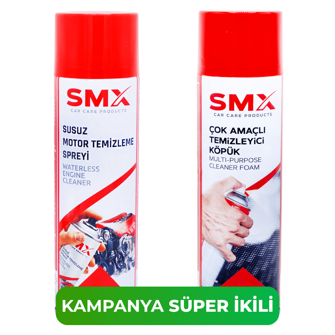 Susuz Motor Temizleme Spreyi 500 mL + Çok Amaçlı Temizleyici Köpük 500 Ml 