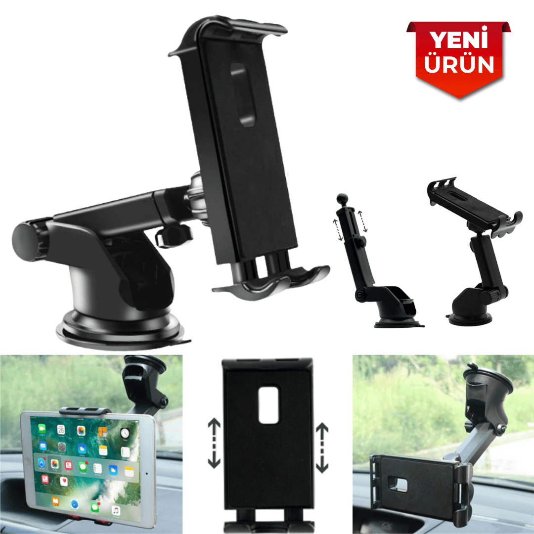 Araç İçi Telefon Tutucu Ayarlı Kızaklı Vantuzlu Telefon Tutucu BR590 1004