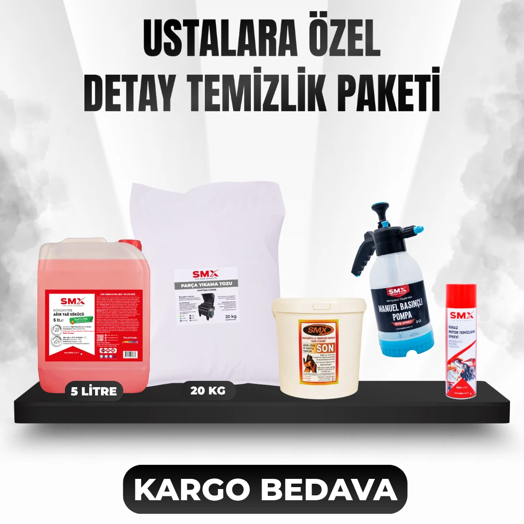 USTALARA ÖZEL DETAY TEMİZLİK PAKETİ