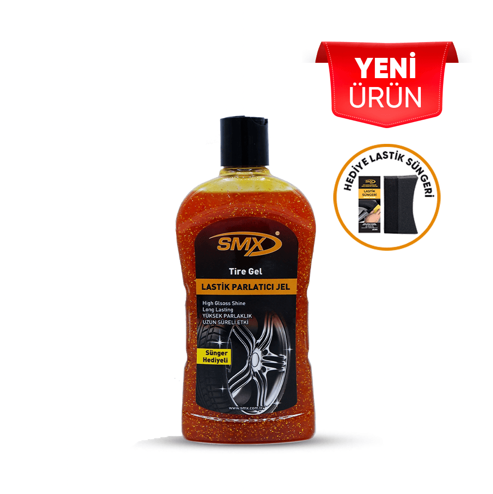 Simli Jel Lastik Parlatıcı 500 Ml + Sünger Hediye
