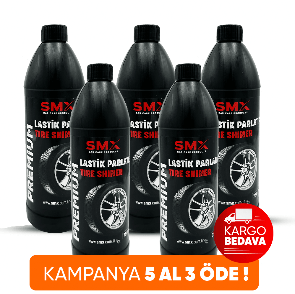 Lastik Parlatıcı 750 ml 5 Adet 🎁 5 Al, 3 Öde!