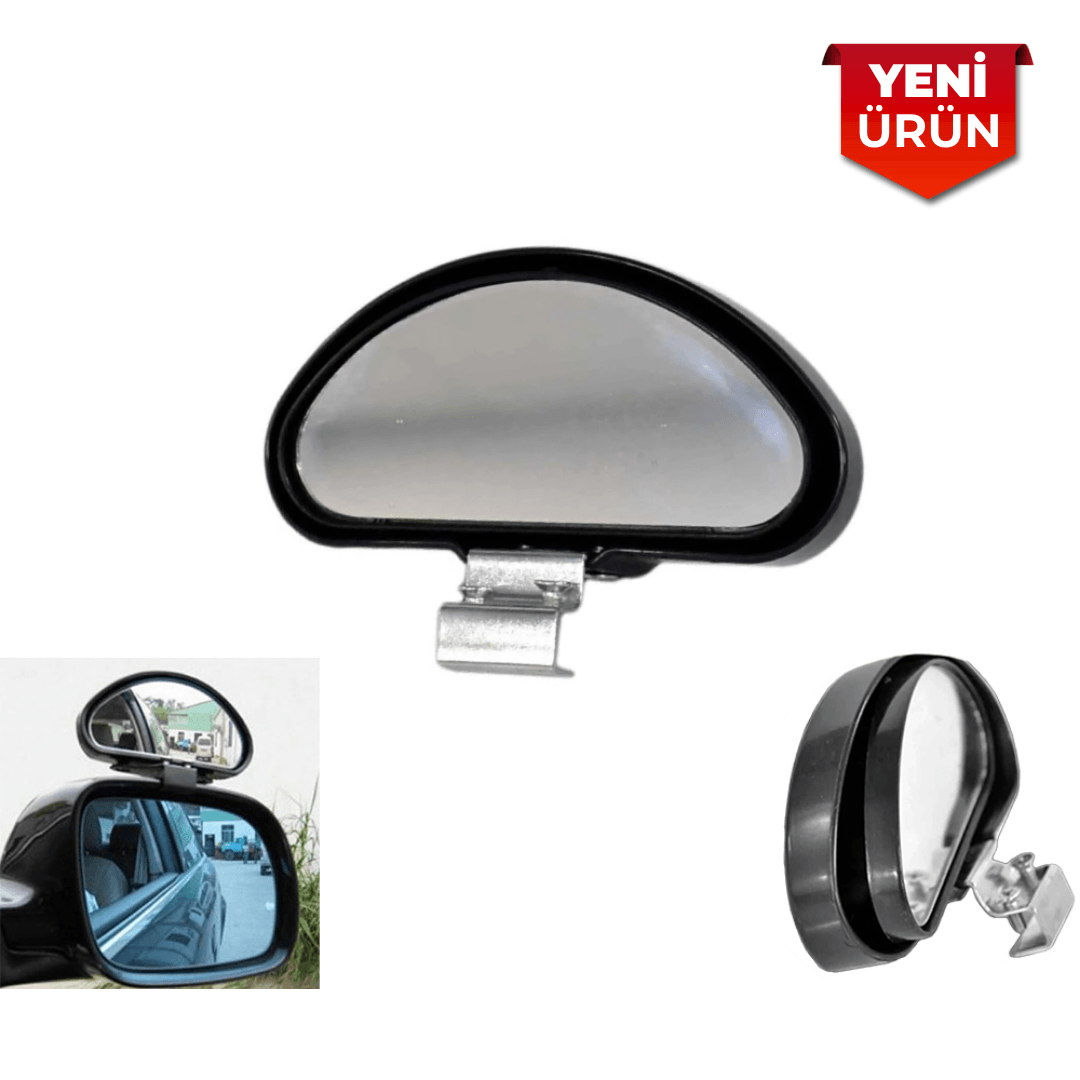 Ayna Üstü Dış Oval (12 × 5 cm, Siyah) Sürücü Kursu Eğitmen Aynası BR0221176