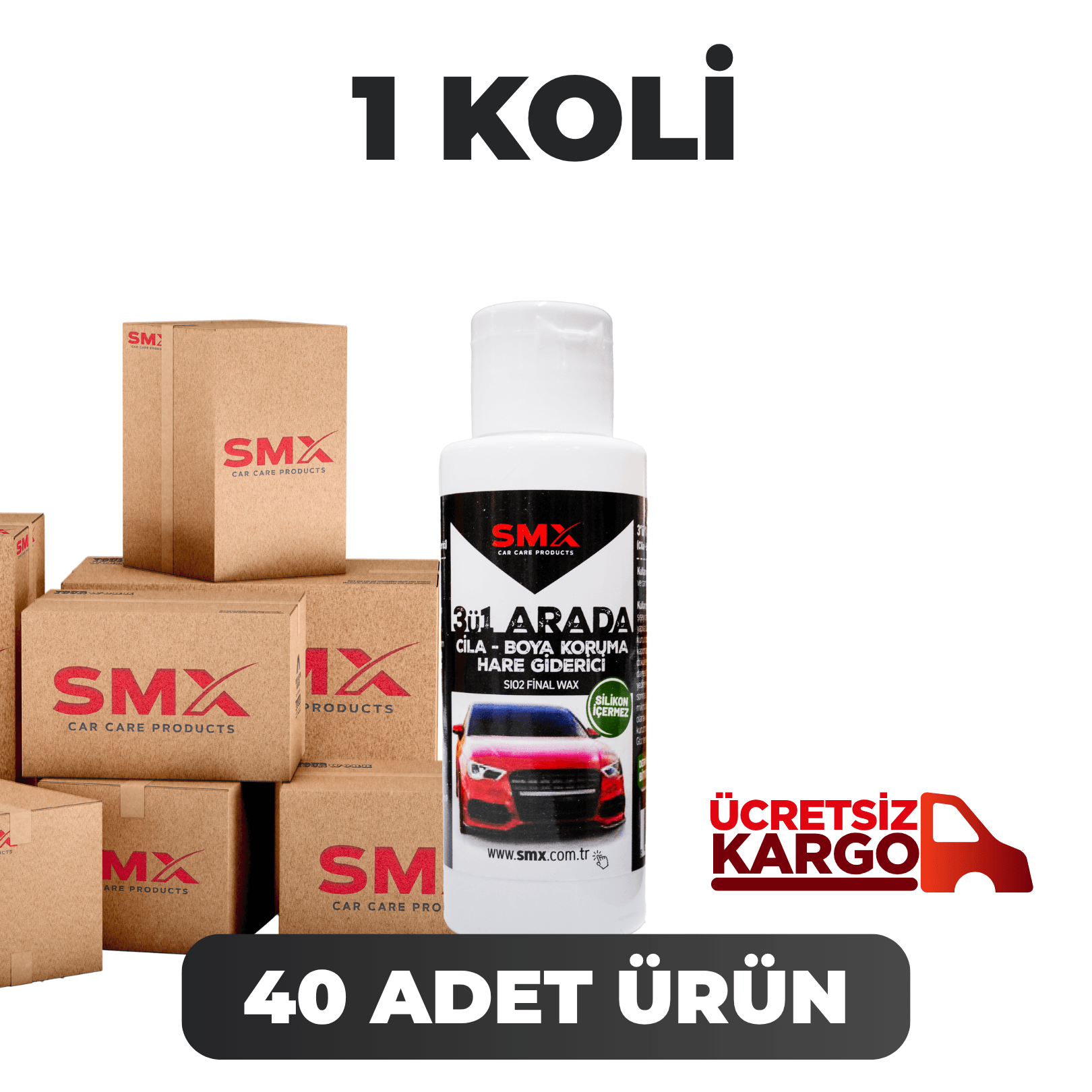 3'Ü 1 Arada Cila-Boya Koruma-Hare Giderici 100 Ml 40 Adet (1 koli)