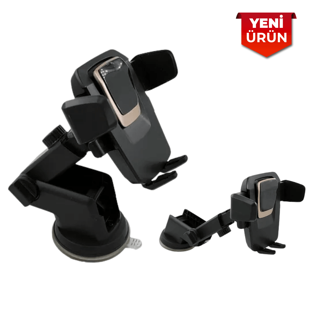 Vantuzlu Araç Içi Uzayabilen Ayarlanır Telefon Tutucu 360° FA1-648
