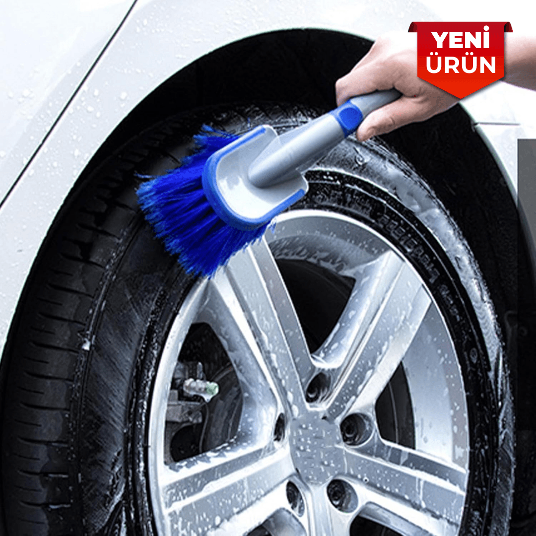 Uzun Saplı Çok Amaçlı Jant Detay Temizlik Fırçası 2365