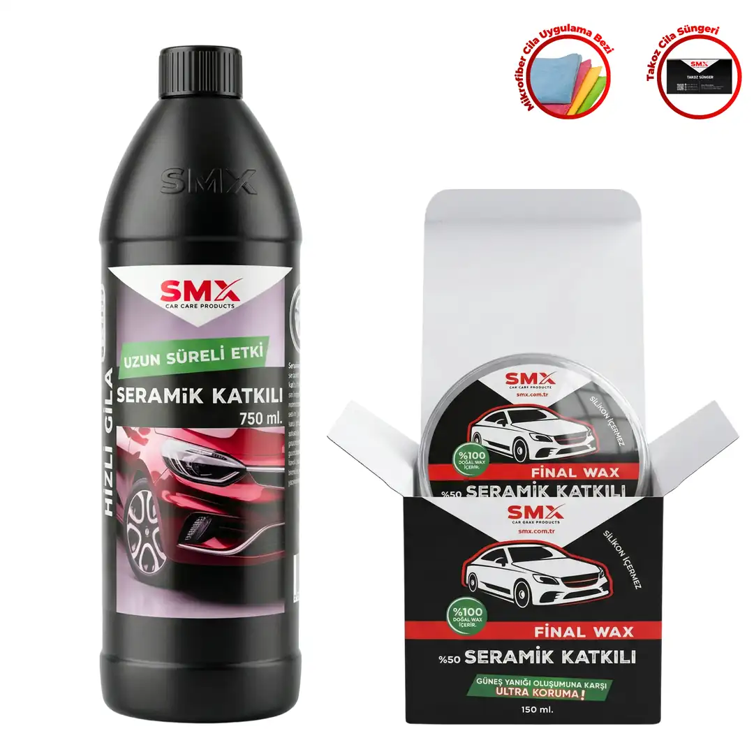 Final Wax 150 Ml + Seramik Katkılı Hızlı ve Pratik Cila 750 ML.+