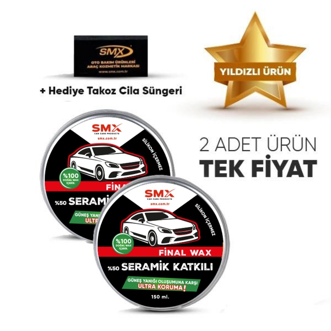 Final Wax 150 mL 2 Adet + Hediye Takoz Cila Süngeri