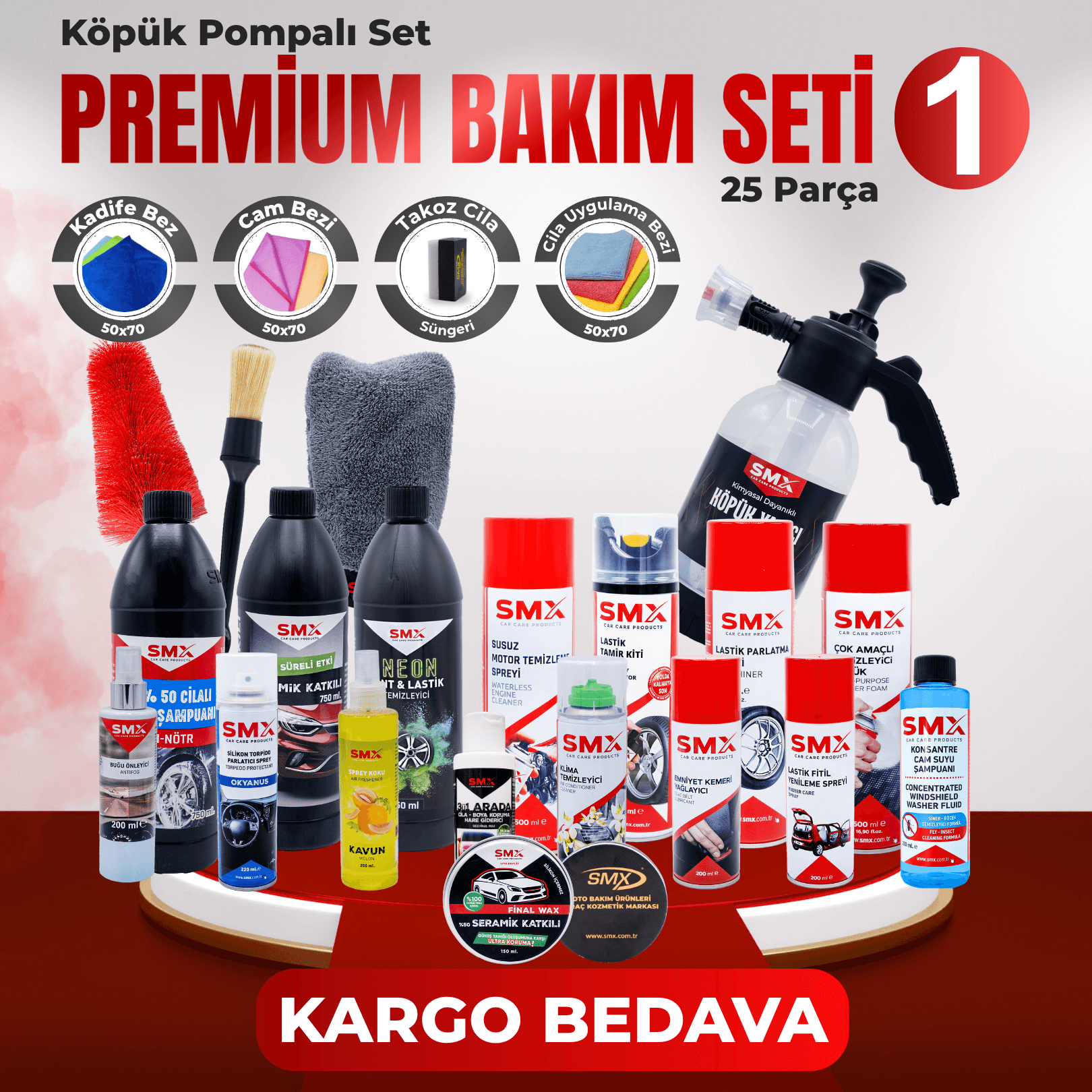 Premium Bakım Seti 1 🏆(25 Parça Ürün🔥)