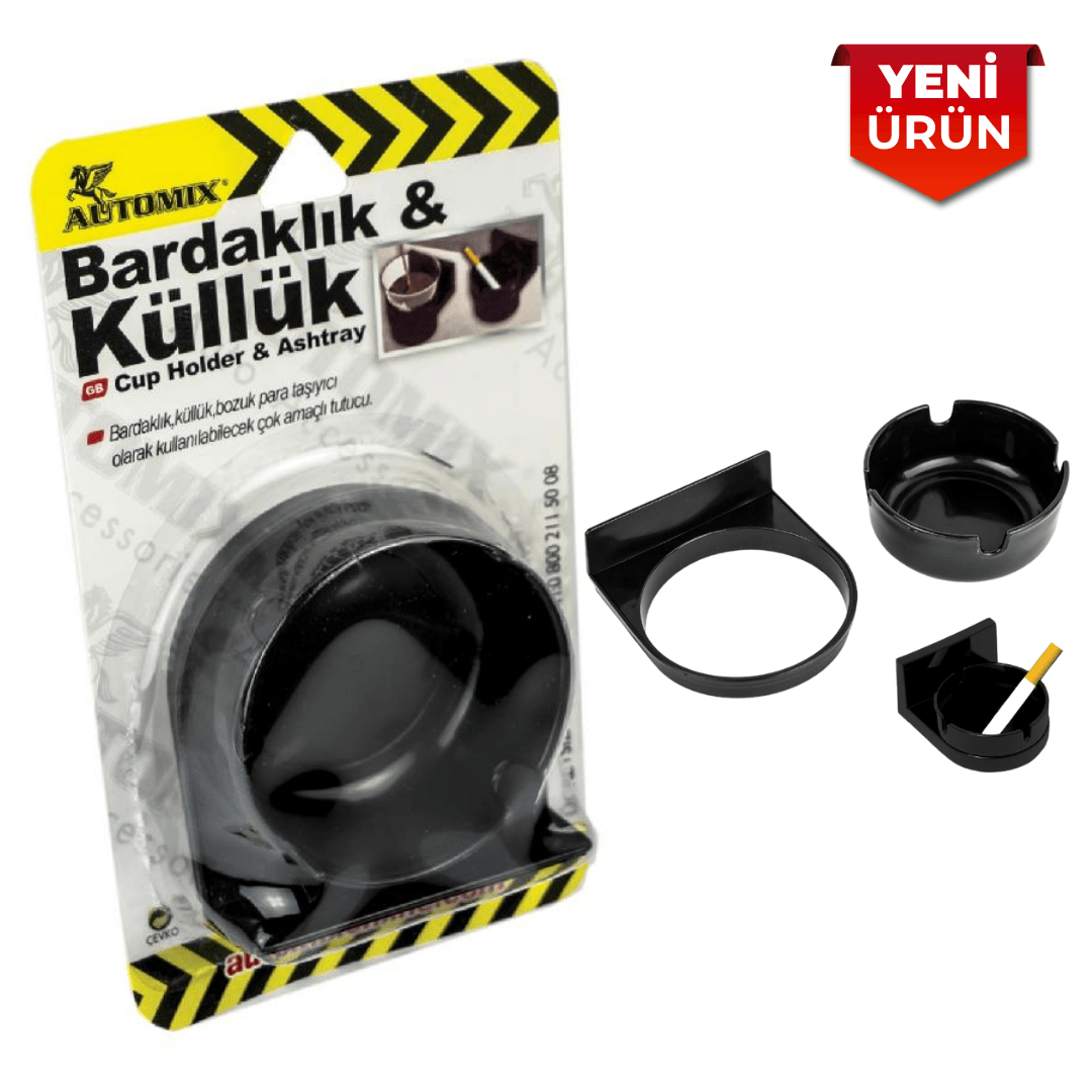 Araç İçi Çok Amaçlı Bardaklık ve Küllük Tutucu 17006000823