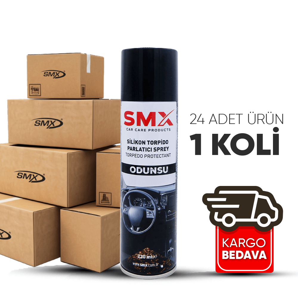 Silikon Torpido Parlatıcı Sprey 220 mL. (Odunsu) 24 Adet 1 Koli