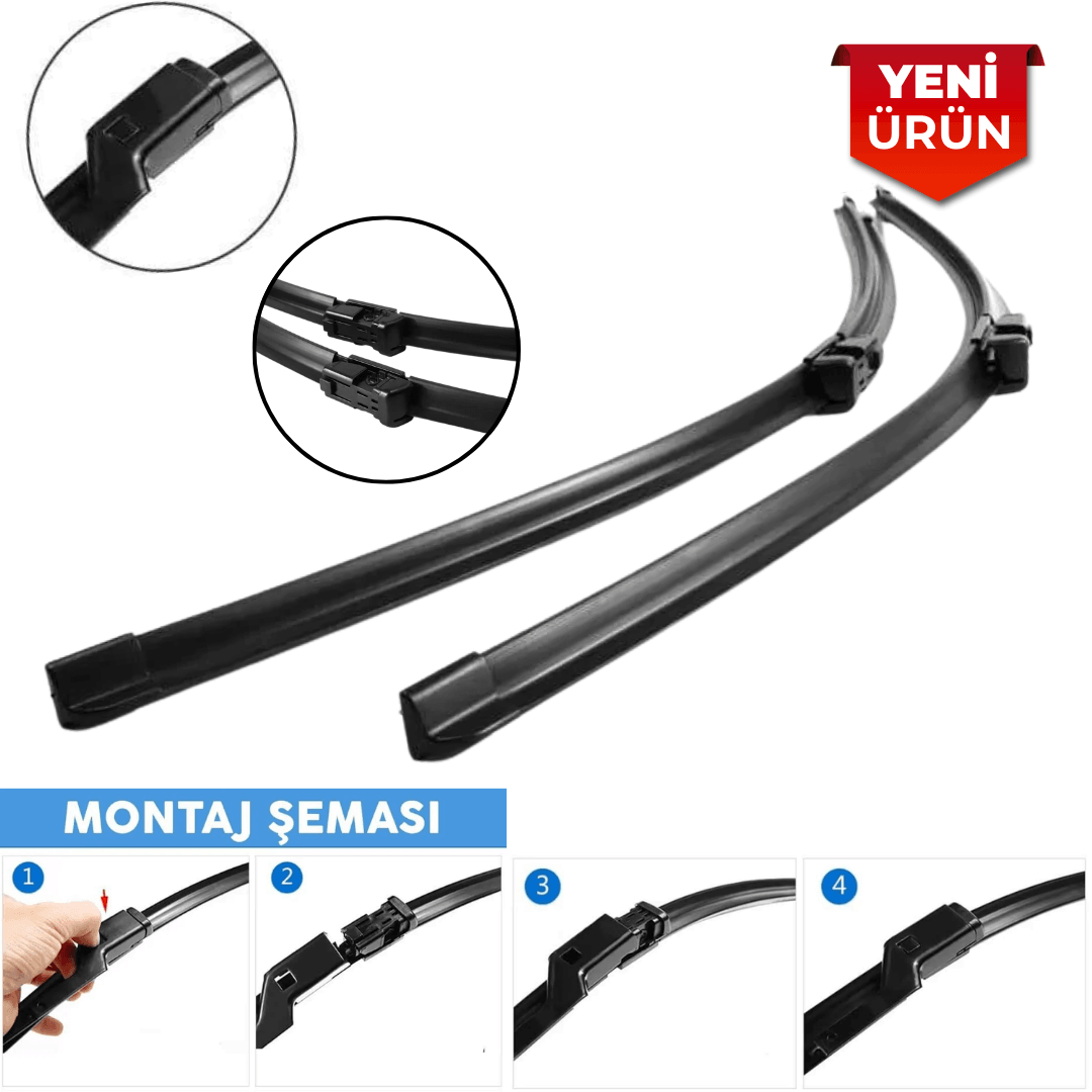 Muz Tipi Dayanıklı Araç Silecek Takımı