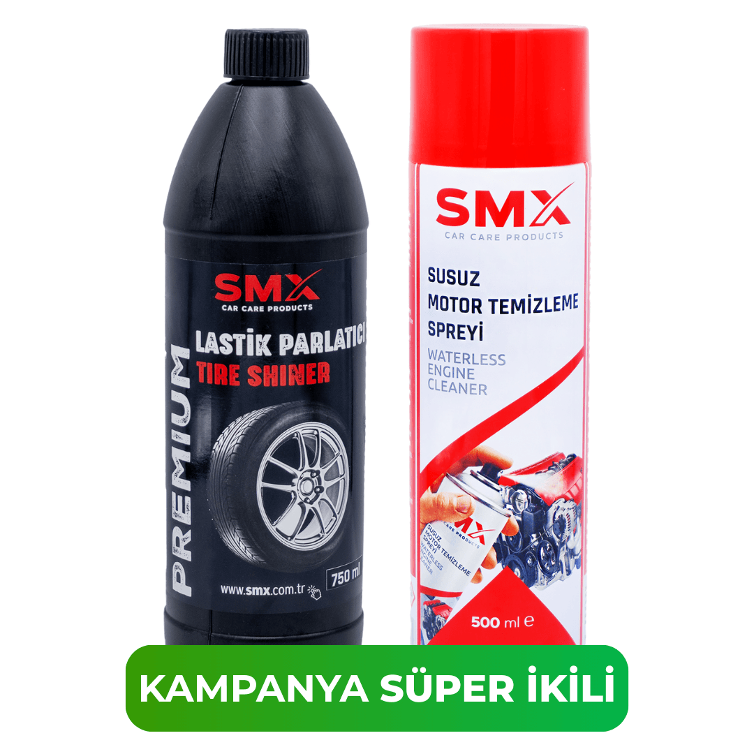 Susuz Motor Temizleme Spreyi 500 Ml +  Lastik Parlatıcı 750 ml