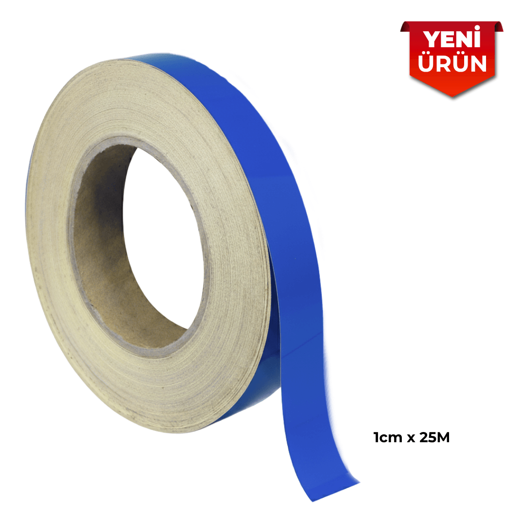 Reflektif Fosforlu Şerit Bant, Düz Reflekte İkaz Bandı 1cm x 25M