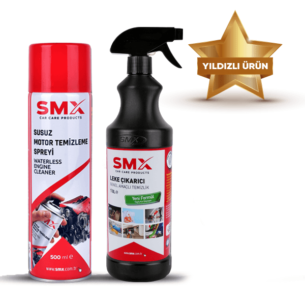 Leke Çıkarıcı /Genel Amaçlı Temizlik Ürünü 1 Lt. + Susuz Motor Temizleme Spreyi 500 Ml