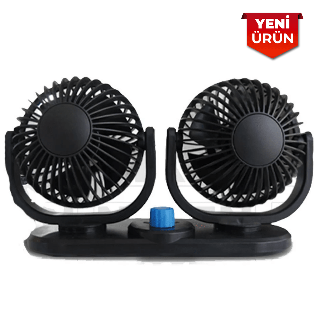 Araç İçi Fan Oto Vantilatör 24 Volt Çift Başlı 4 inç 270010302