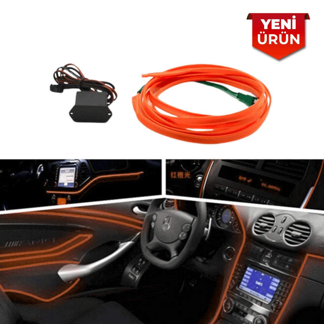12V 2 Metre Torpido Ledi, İp Neon LED Şerit Lamba