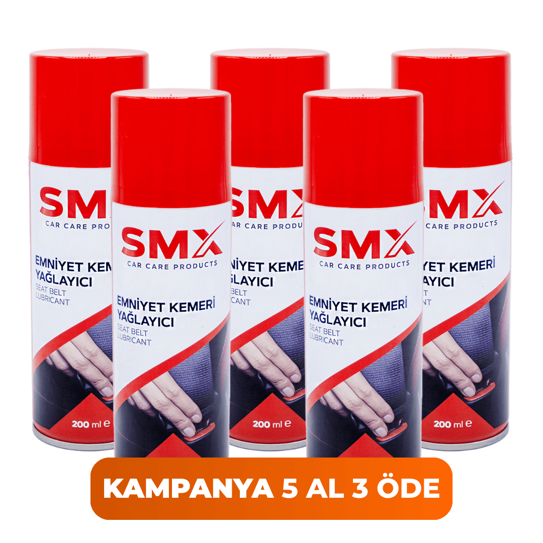 Emniyet Kemeri Yağlayıcı 200 ML 5 Adet 🎁 5 Adet Al, 3 Öde!