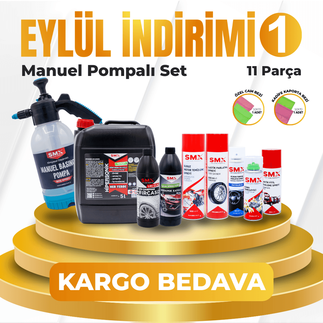 Eylül İndirimi 1 Basınçlı Pompa Hediye 🗓️(11 Parça🔥)