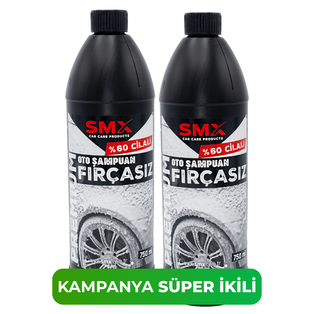 Premium %60 Cilalı Fırçasız Oto Şampuanı 750 ml  2 Adet