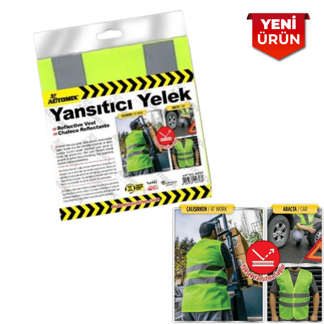 Onaylı Reflektif Emniyet Yeleği, Reflöktürlü Yelek 44757