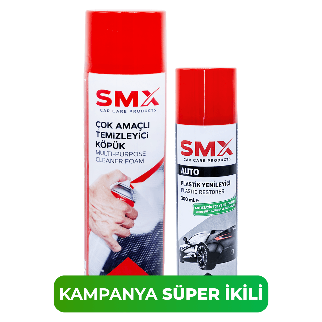 Çok Amaçlı Temizleyici Köpük 500 Ml +  Tampon ve Plastik Yenileyici 300 Ml