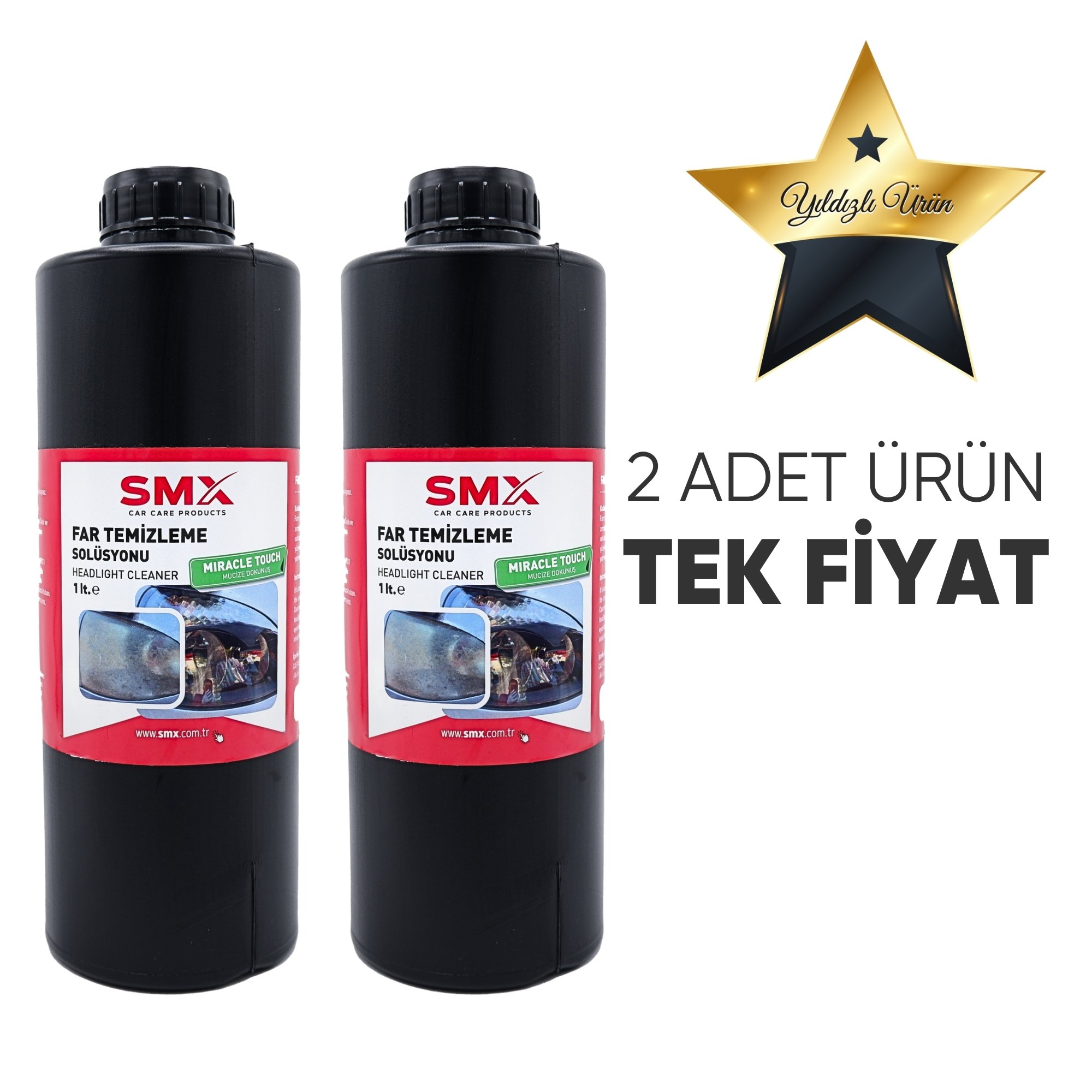 Far Temizleme Solüsyonu 1 Lt.  2 Adet