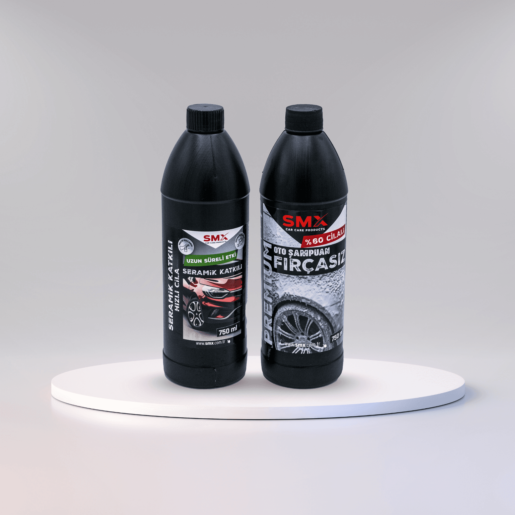 Seramik Katkılı Hızlı ve  Pratik Cila 750ml. + Premium %60 Cilalı Oto Şampuanı 750ml.