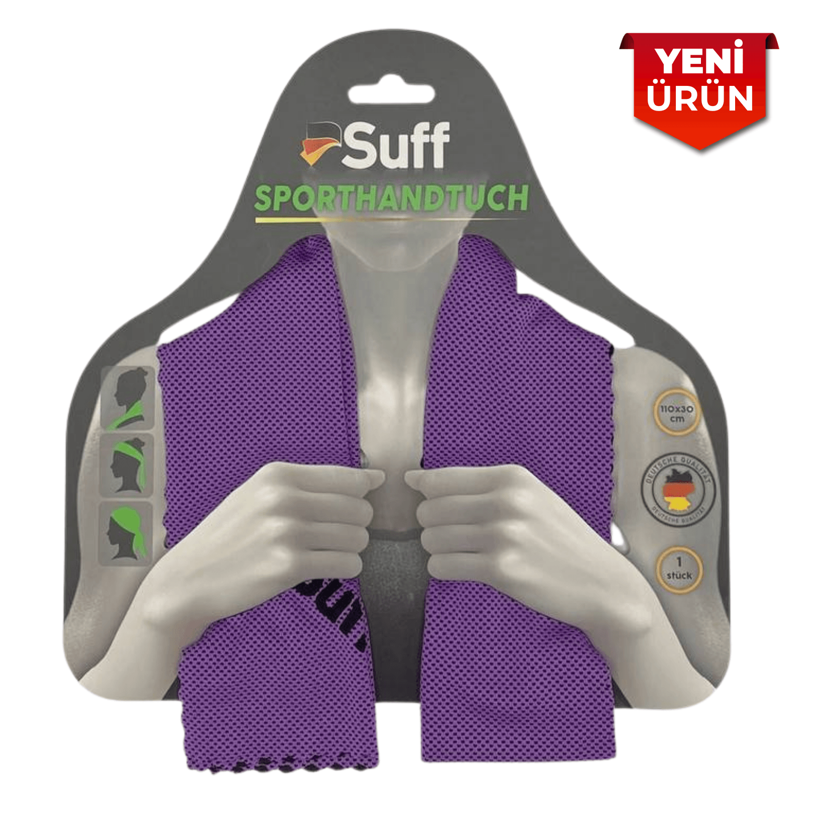 Suff Sporcu Soğutma Havlusu 110x30cm Süper Emici Şok Kuruma 5248