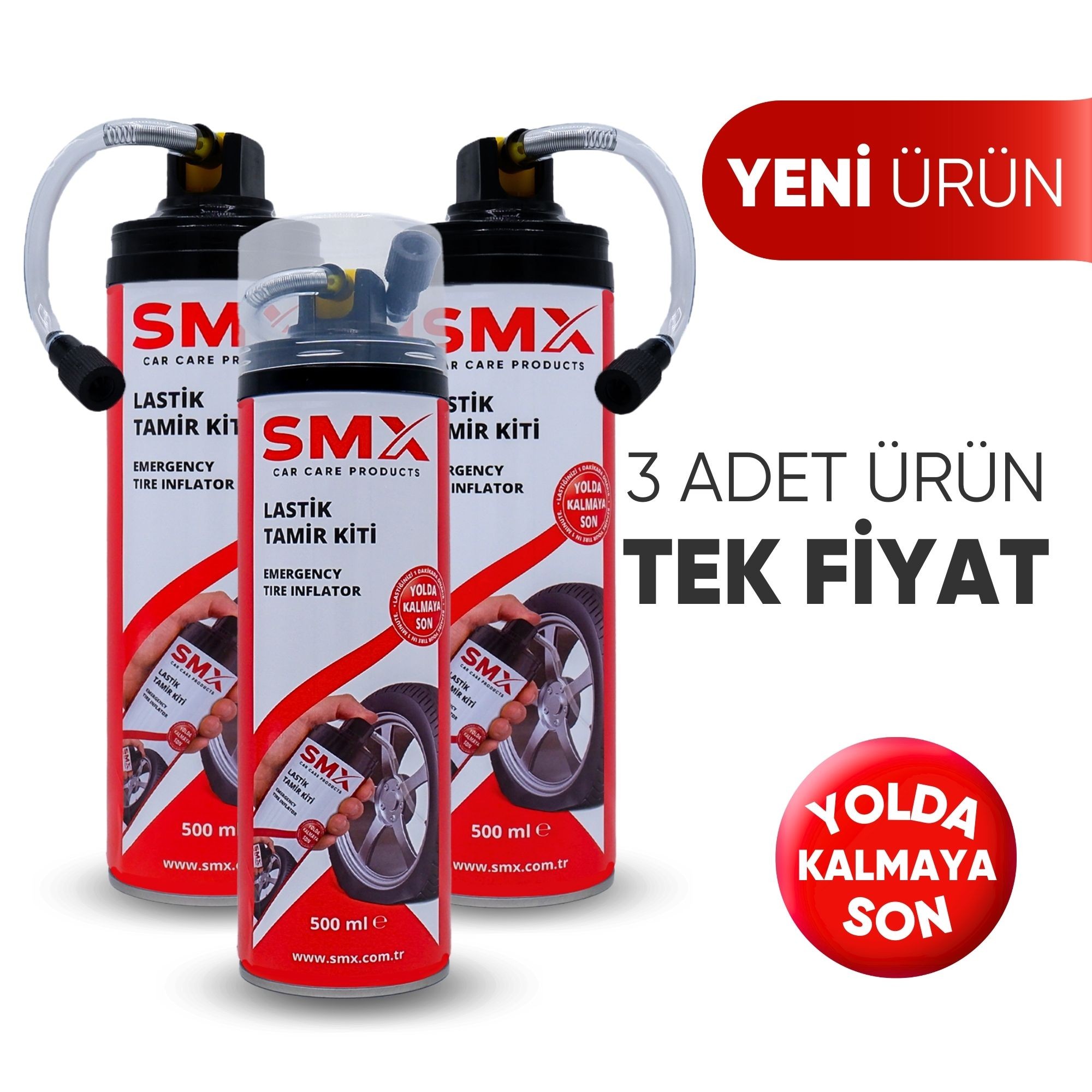 SMX LASTİK TAMİR KİTİ 500 Ml 3 ADET