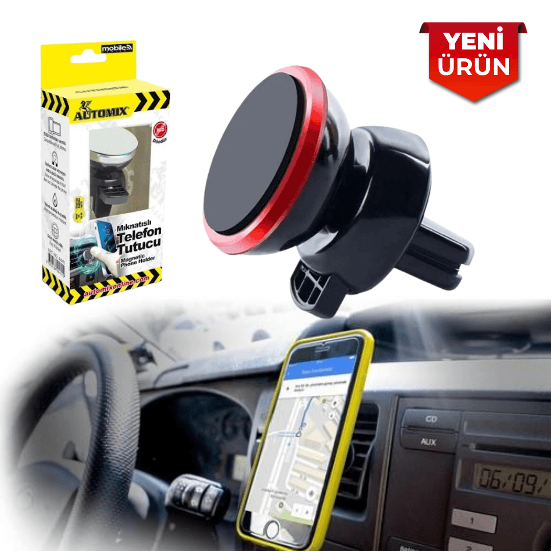 Araç İçi Havalandırma Uyumlu Mıknatıslı Telefon Tutucu 44411