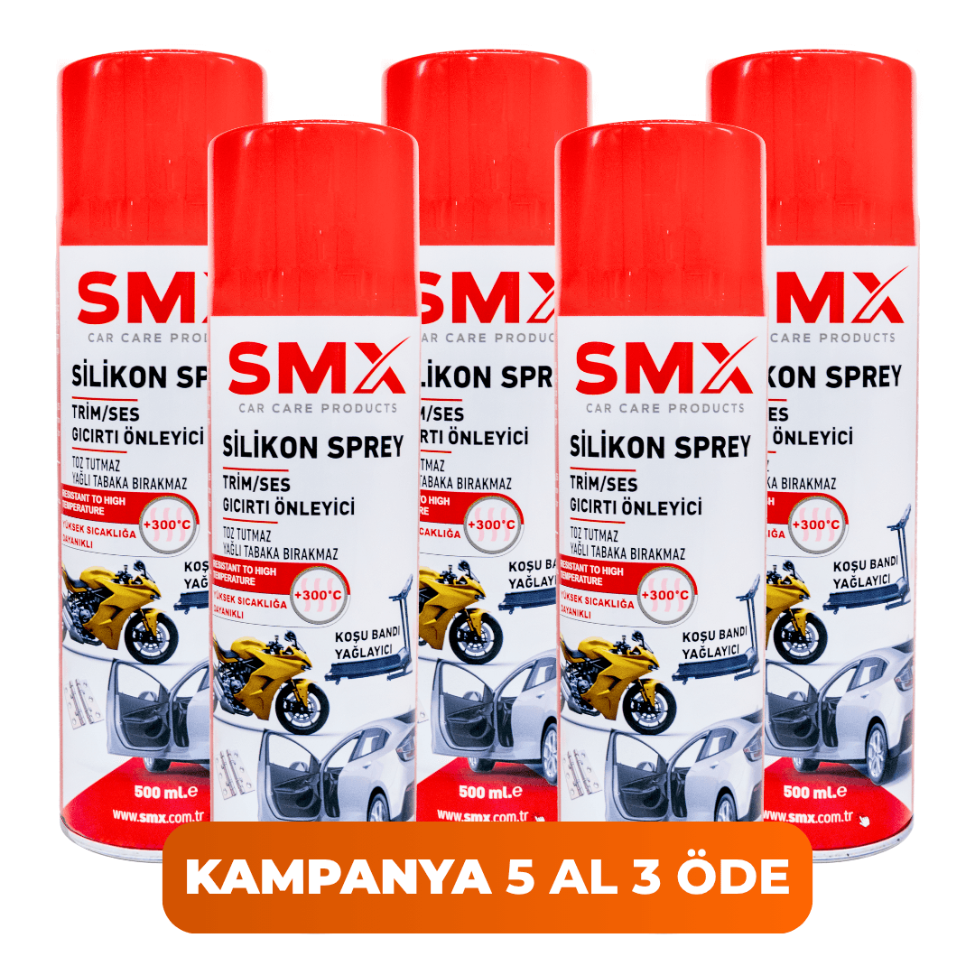  Silikon Sprey Trim-Ses-Gıcırtı Önleyici 500 Ml   5 Adet🎁 5 Al 3 Öde!