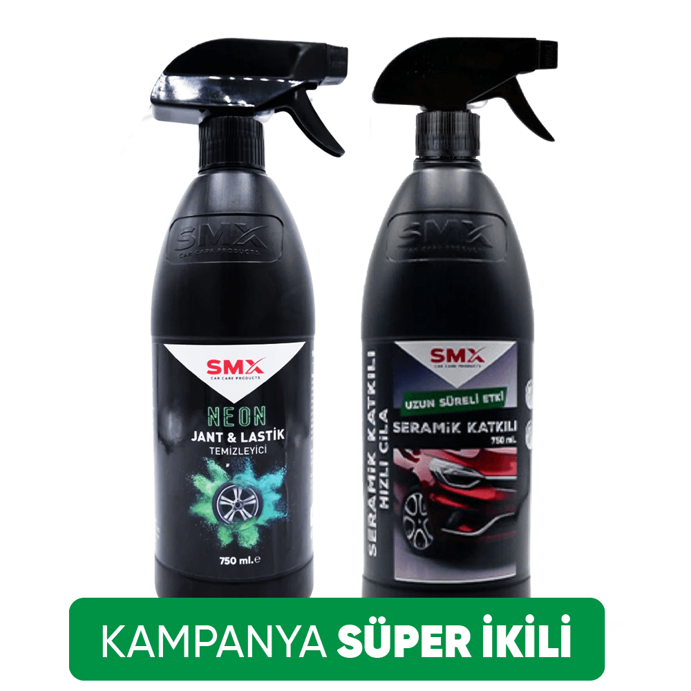 Seramik Katkılı Hızlı ve Pratik Cila 750ml.+  Neon Jant Temizleyici 750 ml.