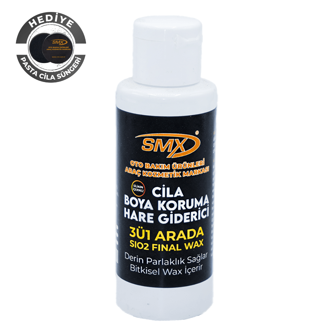 3'Ü 1 Arada Cila-Boya Koruma-Hare Giderici 100 Ml + Pasta Cila Süngeri