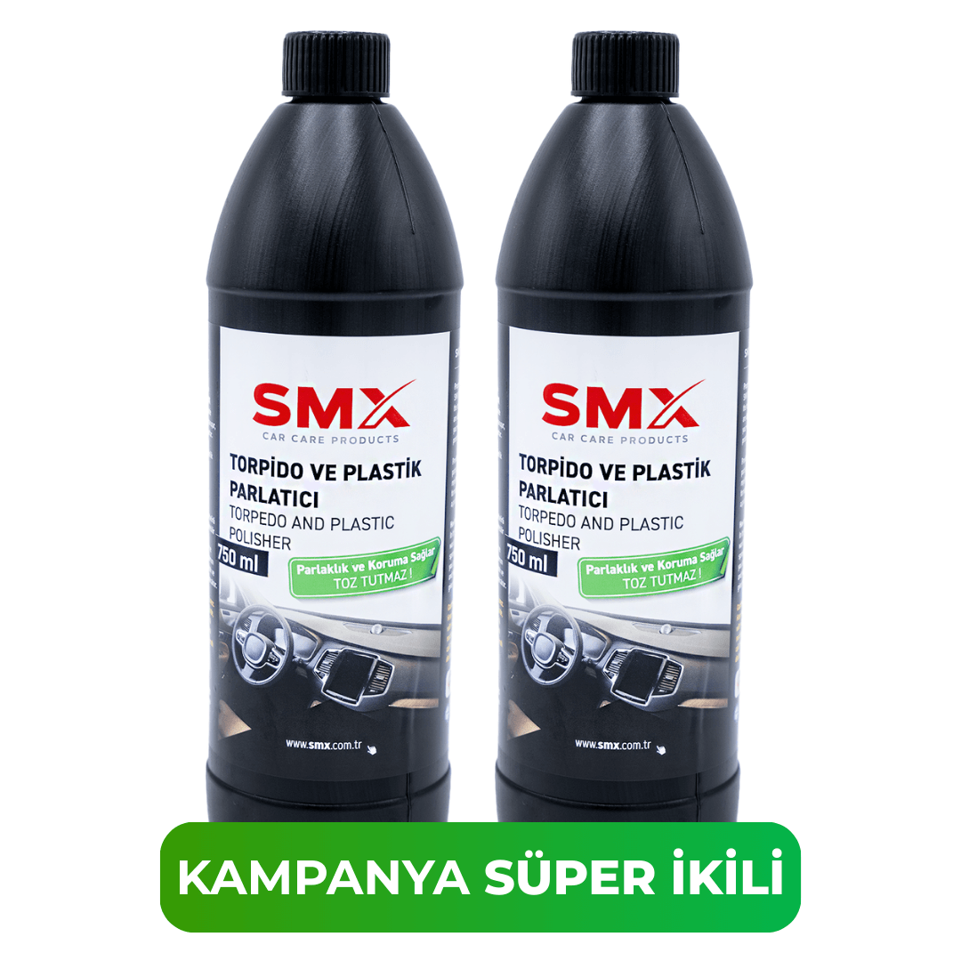 Torpido ve Plastik Parlatıcı 750 ml. 2 Adet