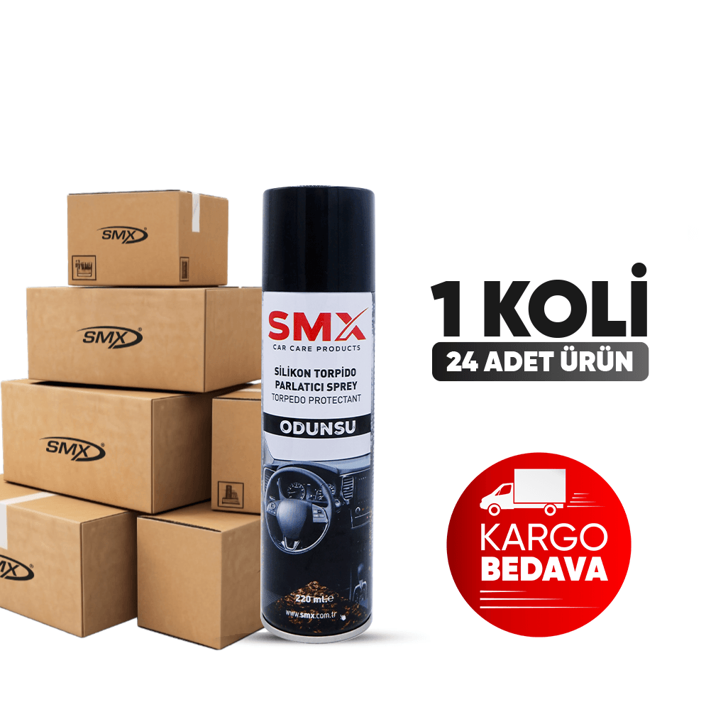 Silikon Torpido Parlatıcı Sprey 220 mL. (Odunsu) 24 Adet 1 Koli