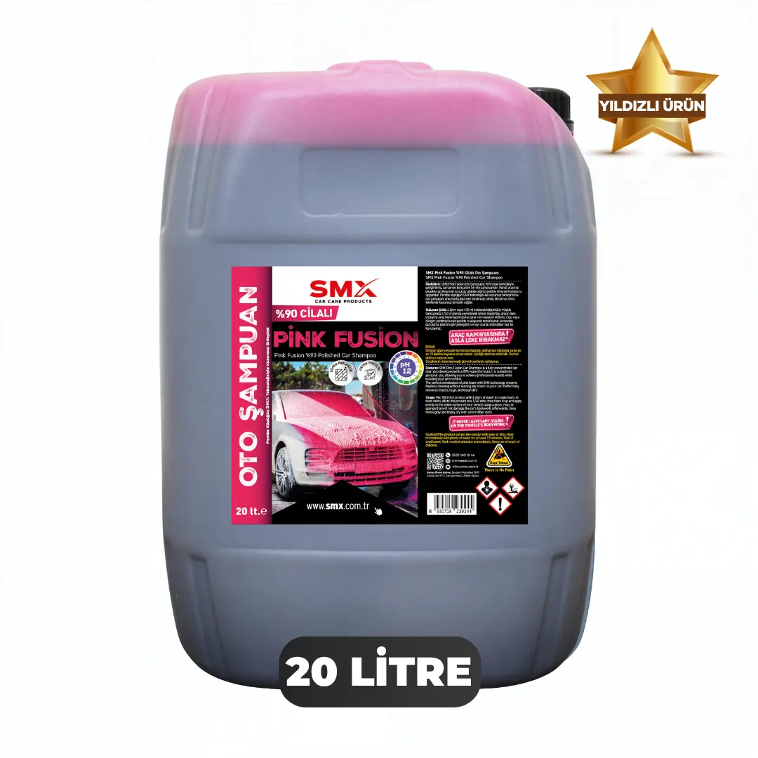 SMX %90 cilalı Pink Fusion Oto Şampuanı 20 LT