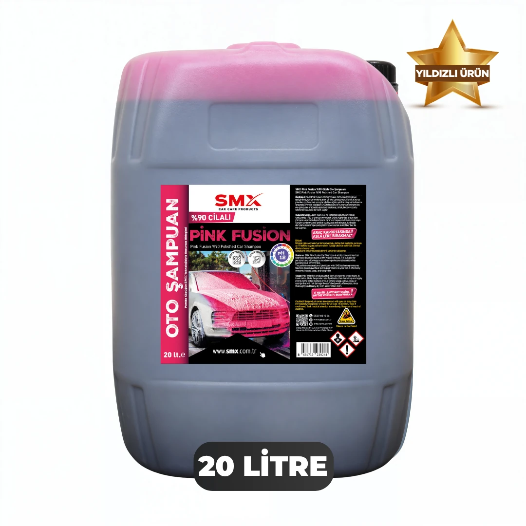 SMX %90 Cilalı Pink Fusion Oto Şampuanı 20 LT
