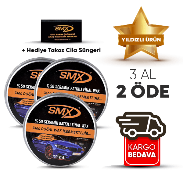 Final Wax 150 mL 3 Adet + Hediye Takoz Cila Süngeri 🎁 3 Adet Al, 2 Öde!