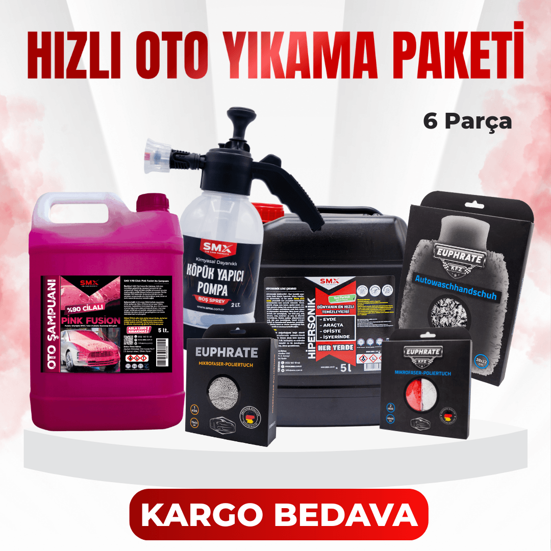 Hızlı Oto Yıkama Paketi 🚘 (6 Parça🔥)