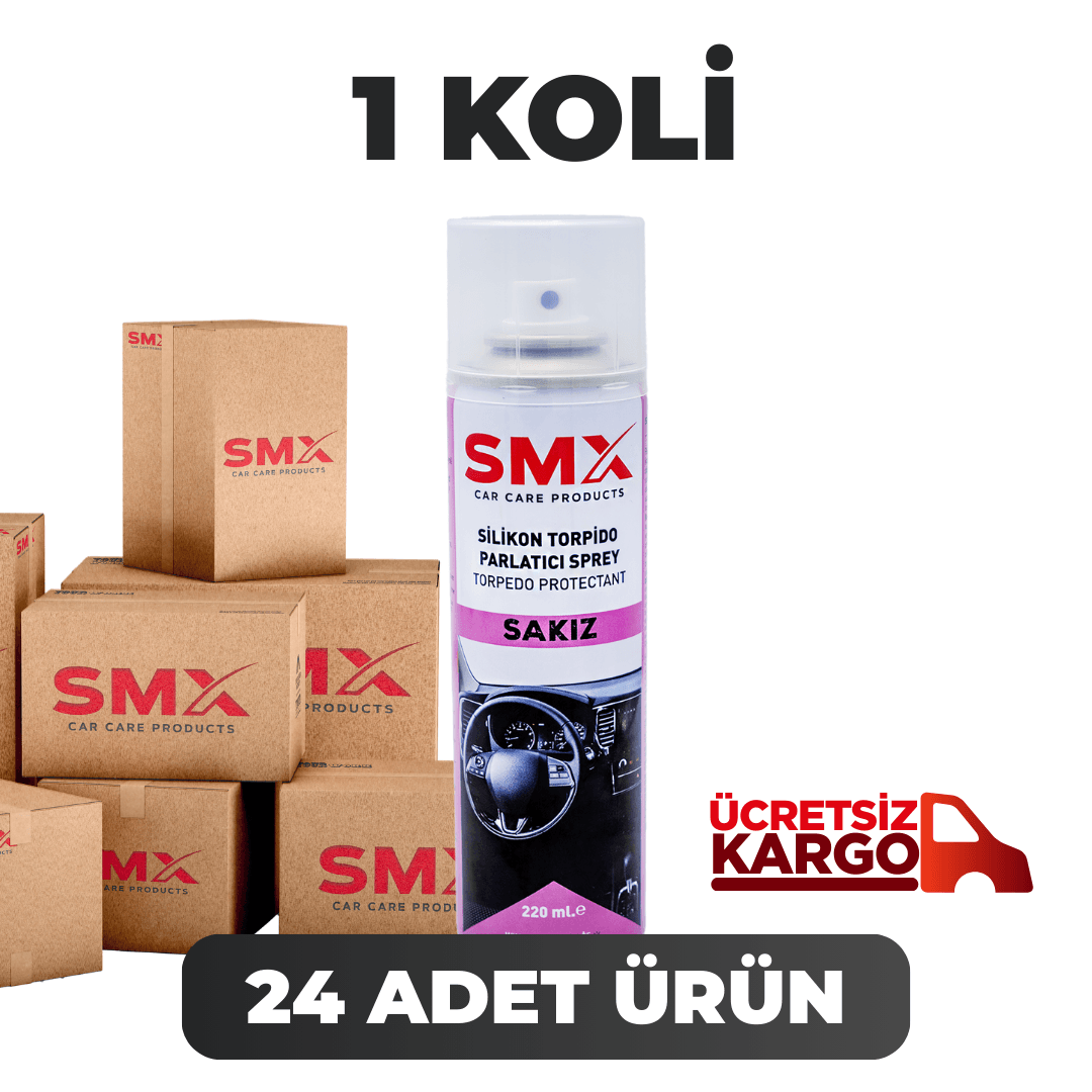 Silikon Torpido Parlatıcı Sprey 220 Ml (Sakız) 24 Adet 1 Koli