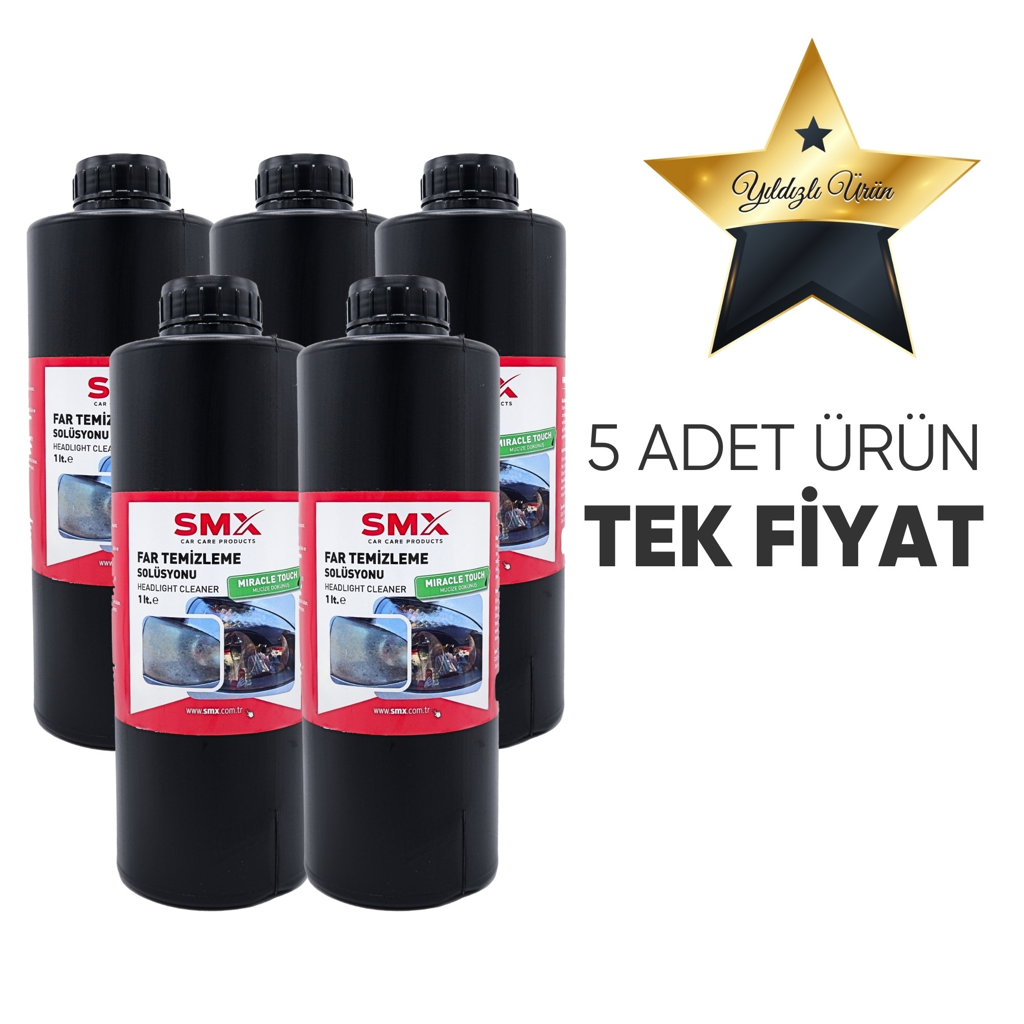 Far Temizleme Solüsyonu 1Lt. 5 Adet