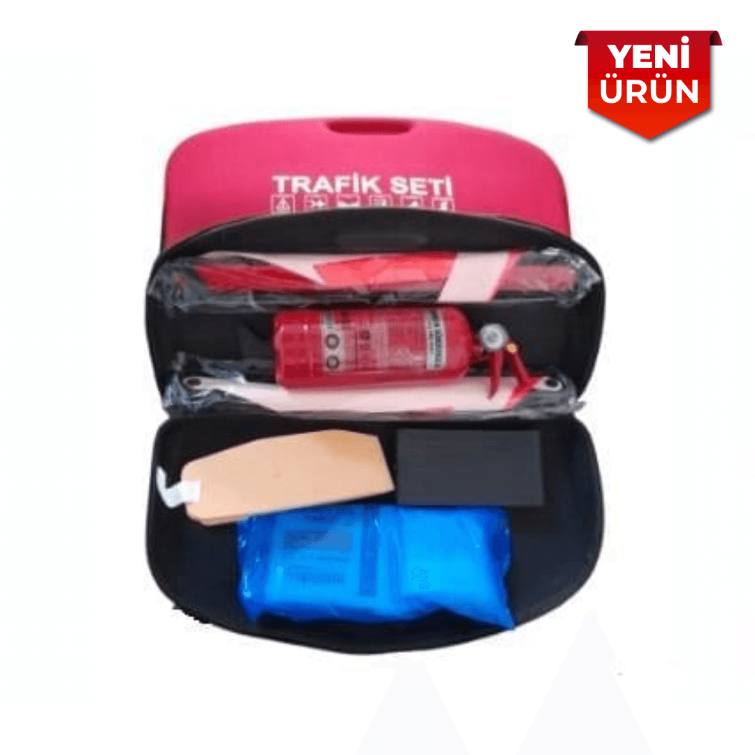 Trafik Seti, Belgeli Reflektörlü 1 kg Yangın Söndürücülü, Araç Güvenlik Seti TS5