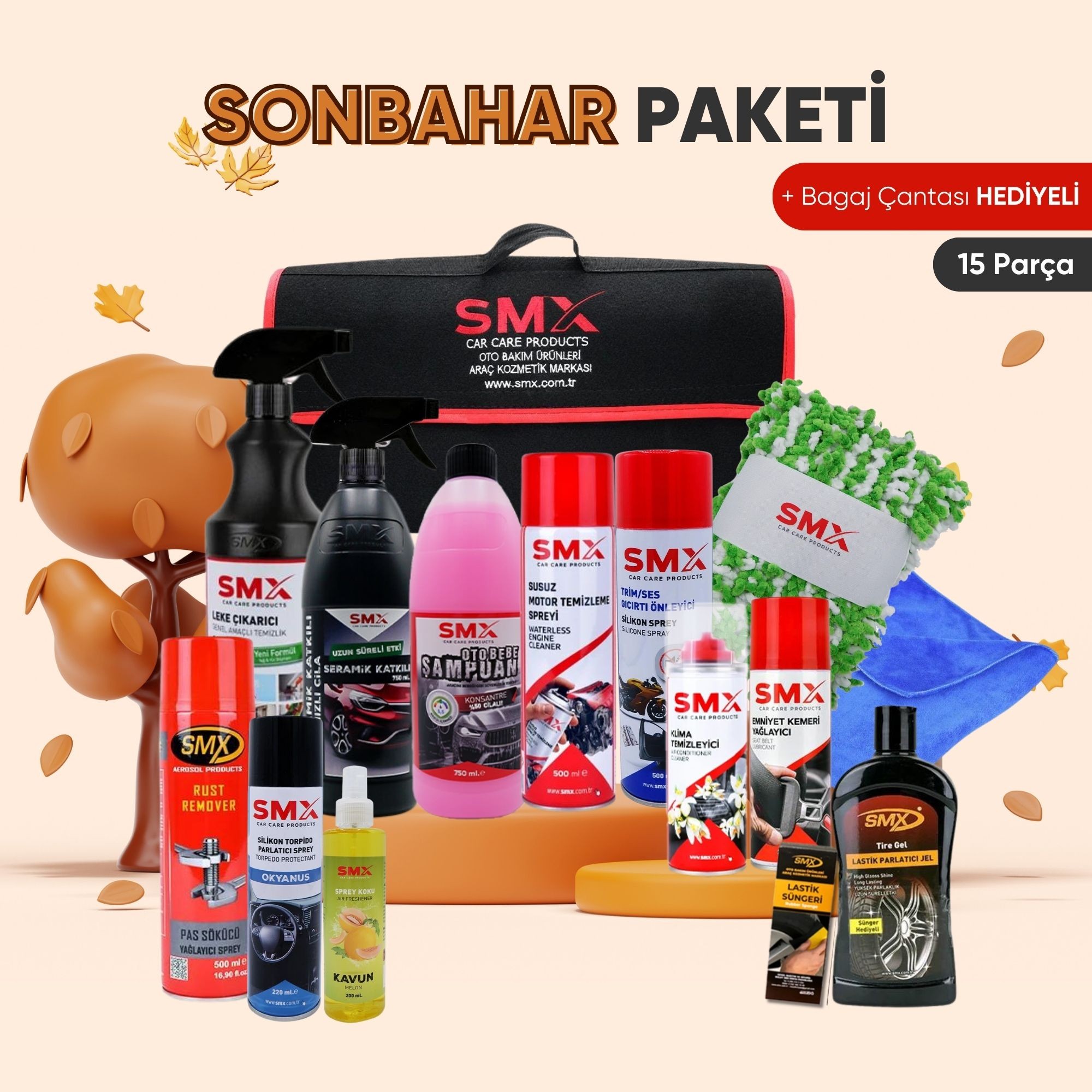 🔥 Premium 🔥 Sonbahar Paketi + Bagaj Çantası Hediye 🍂