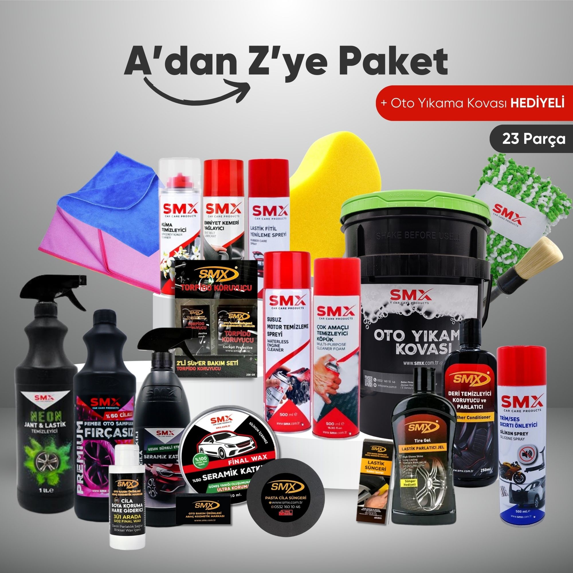 🌟 Premium 🌟 A'dan Z'ye PAKET+Oto Yıkama Kovası (Net %10 İndirim🎯)