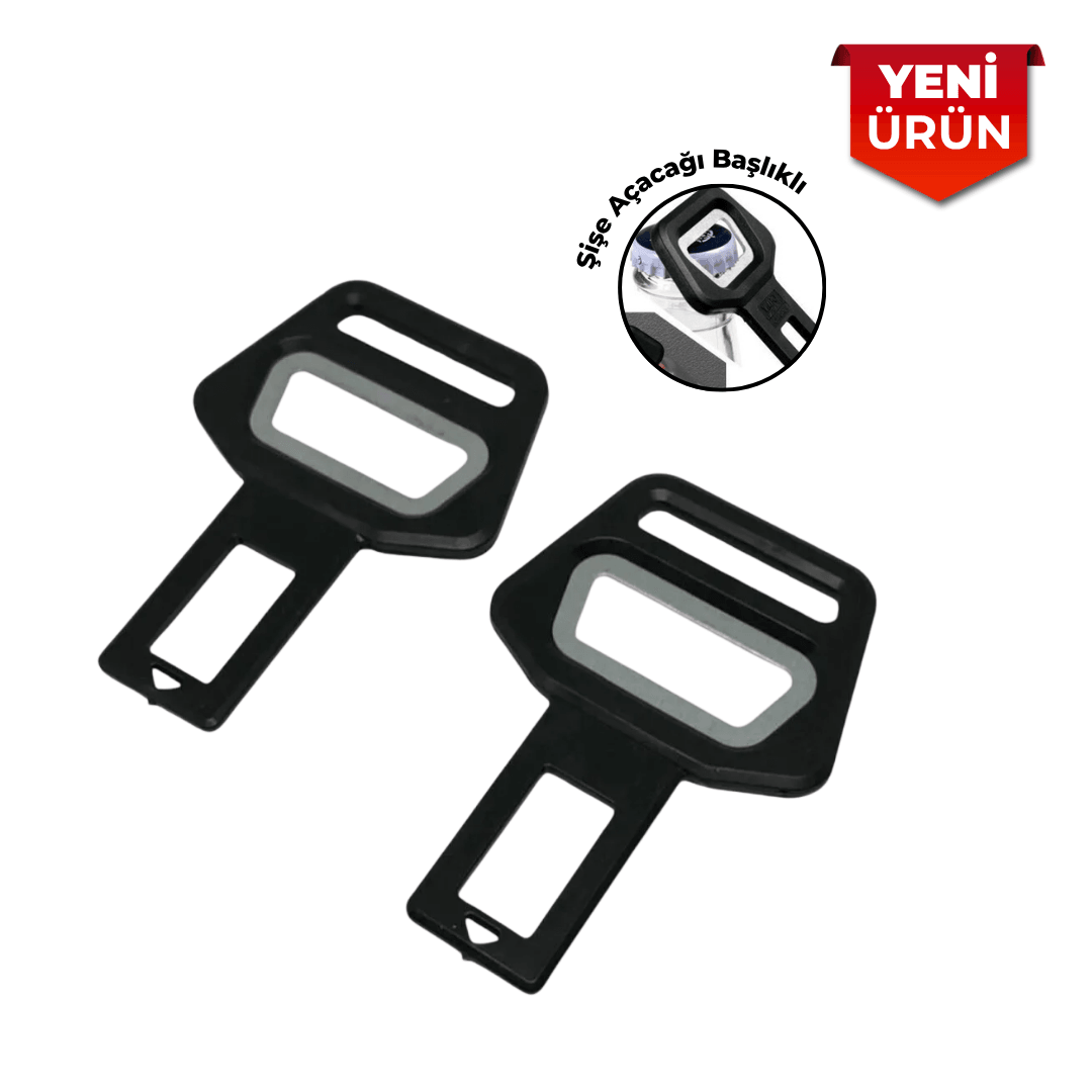 2'li Emniyet Kemeri Tokası Şişe Açacaklı Başlık