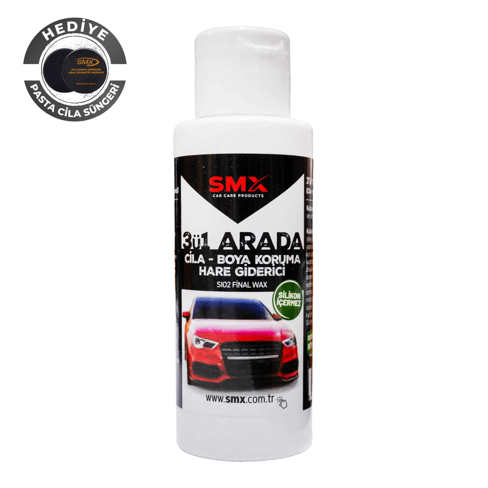 3'Ü 1 Arada Cila-Boya Koruma-Hare Giderici 100 Ml + Pasta Cila Süngeri