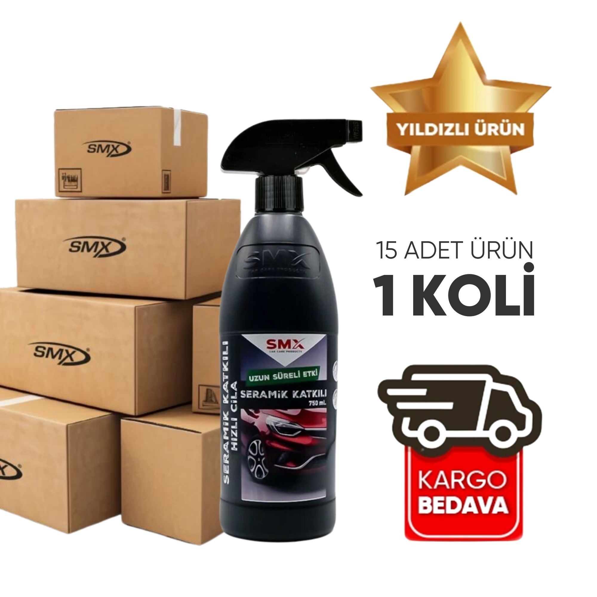 Seramik Katkılı Hızlı ve Pratik Cila 750 ML 15 Adet 1 Koli