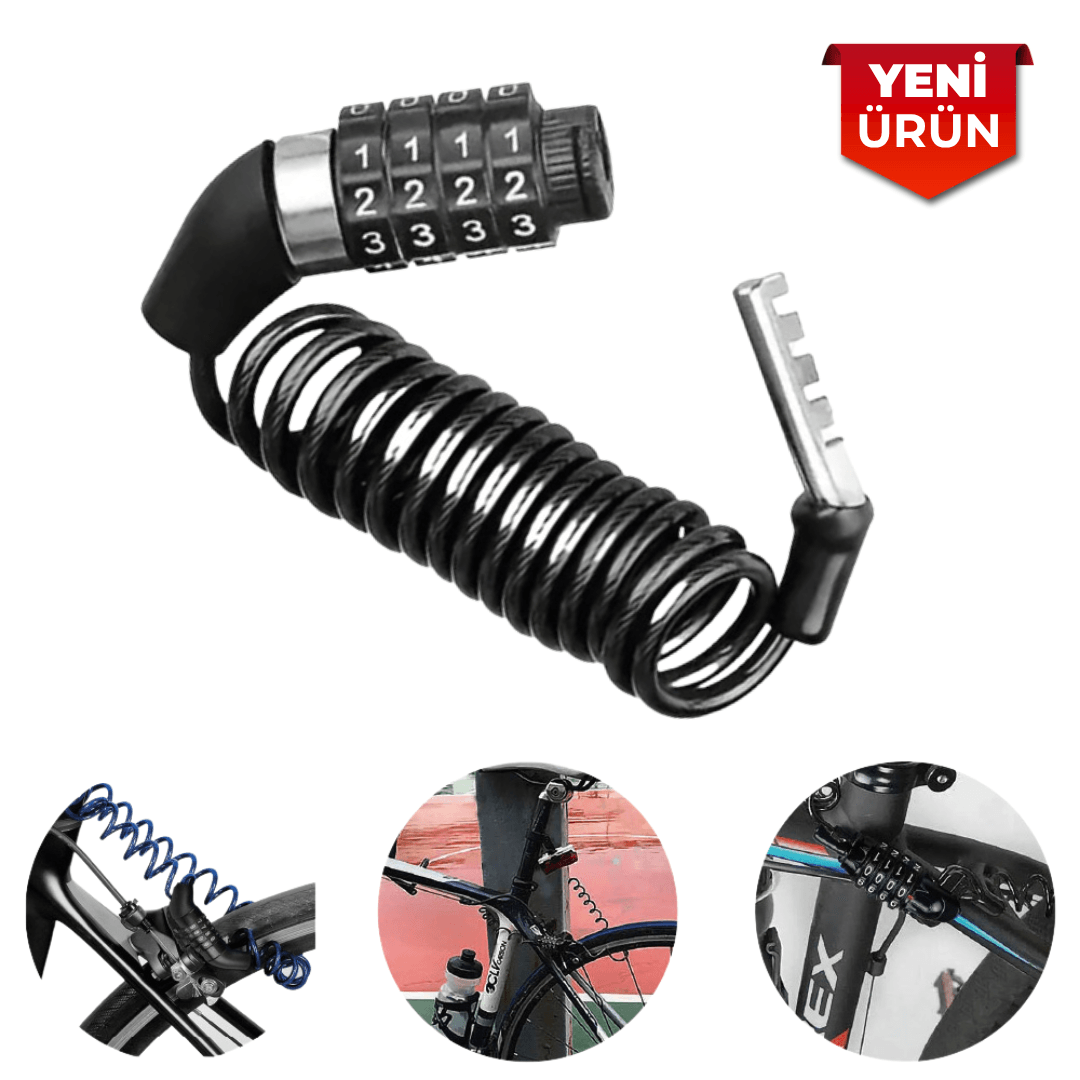Şifreli Motosiklet Bisiklet Kilidi  0108