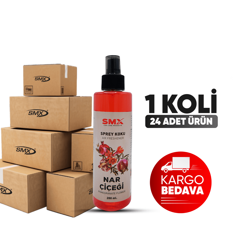 Nar Çiçeği Oto Kokusu 200 mL. 24 Adet (1 Koli)